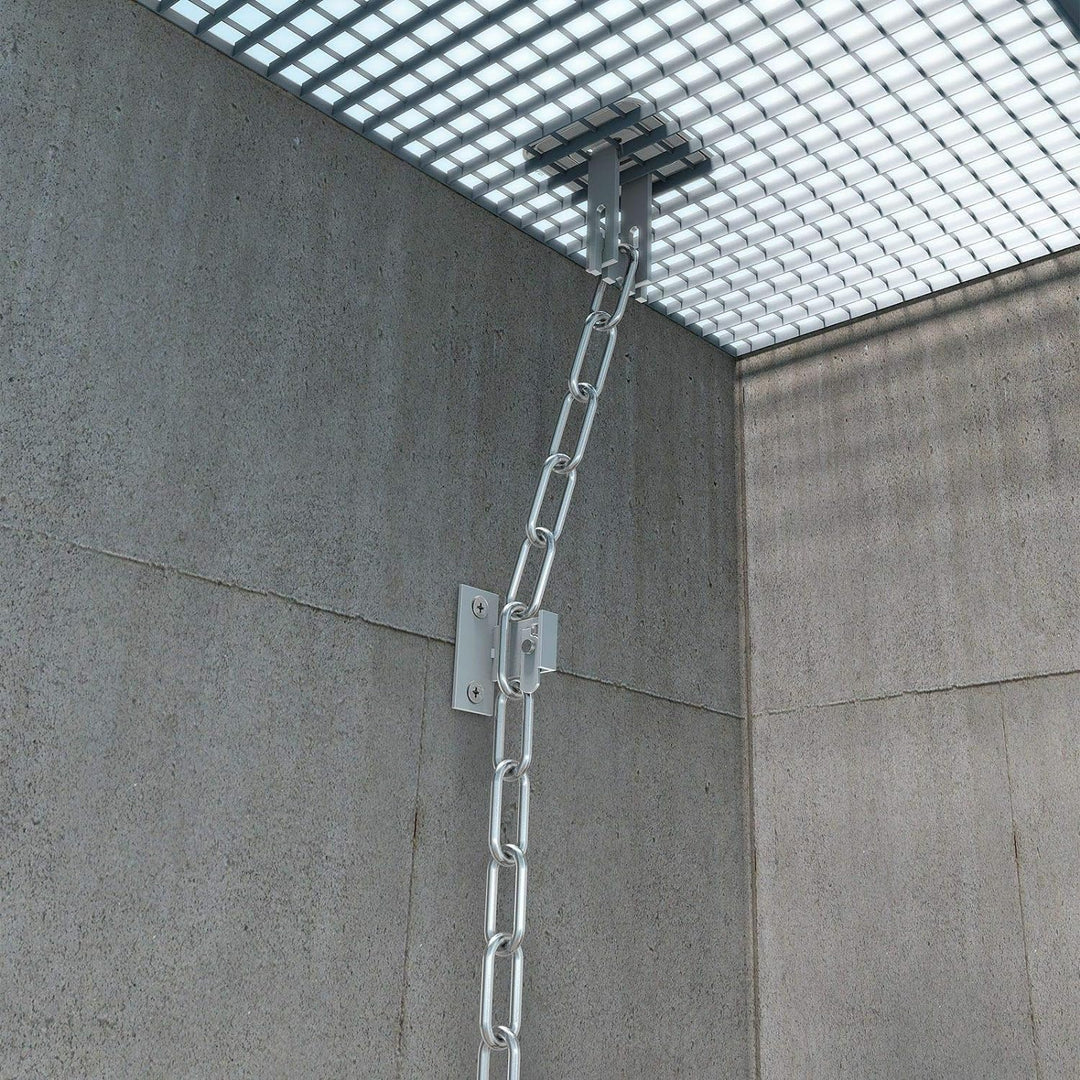 2 x Paar BASI® Gitterrost-Sicherung GS70 Einbruch-Schutz Zusatz-Sicherung für Licht-Schacht Keller-S