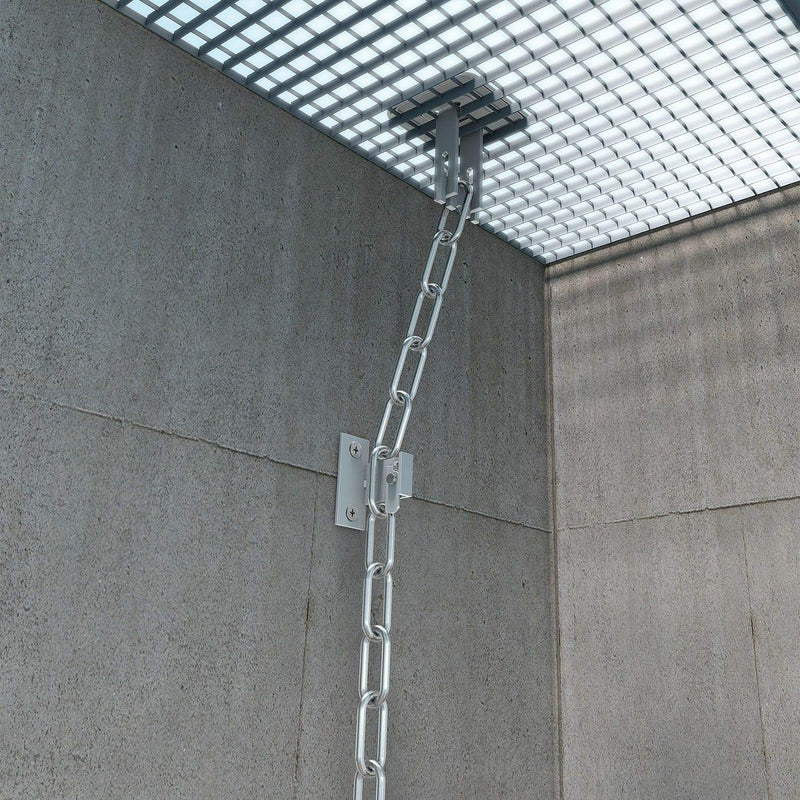 2 x Paar BASI® Gitterrost-Sicherung GS70 Einbruch-Schutz Zusatz-Sicherung für Licht-Schacht Keller-S