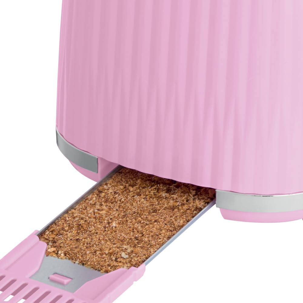 Russell Hobbs Toaster [für 2 Scheiben] Eden (6 Bräunungsstufen, Hebefunktion, Auftau-, Aufwärm- & St