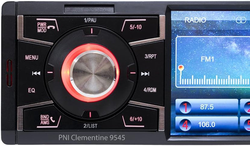 Auto Stereo Auto MP5 Player PNI Clementine 9545 1DIN 4 Zoll Display, 50W x 4, Bluetooth, UKW-Radio,