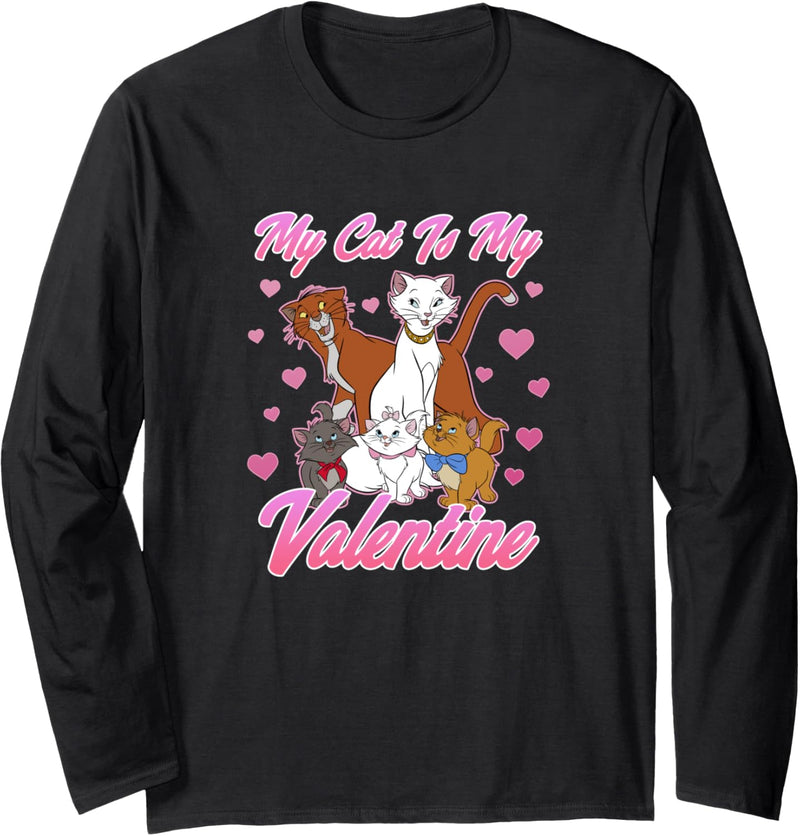 Disney Aristocats Valentinstag My Cat Is My Valentine Langarmshirt