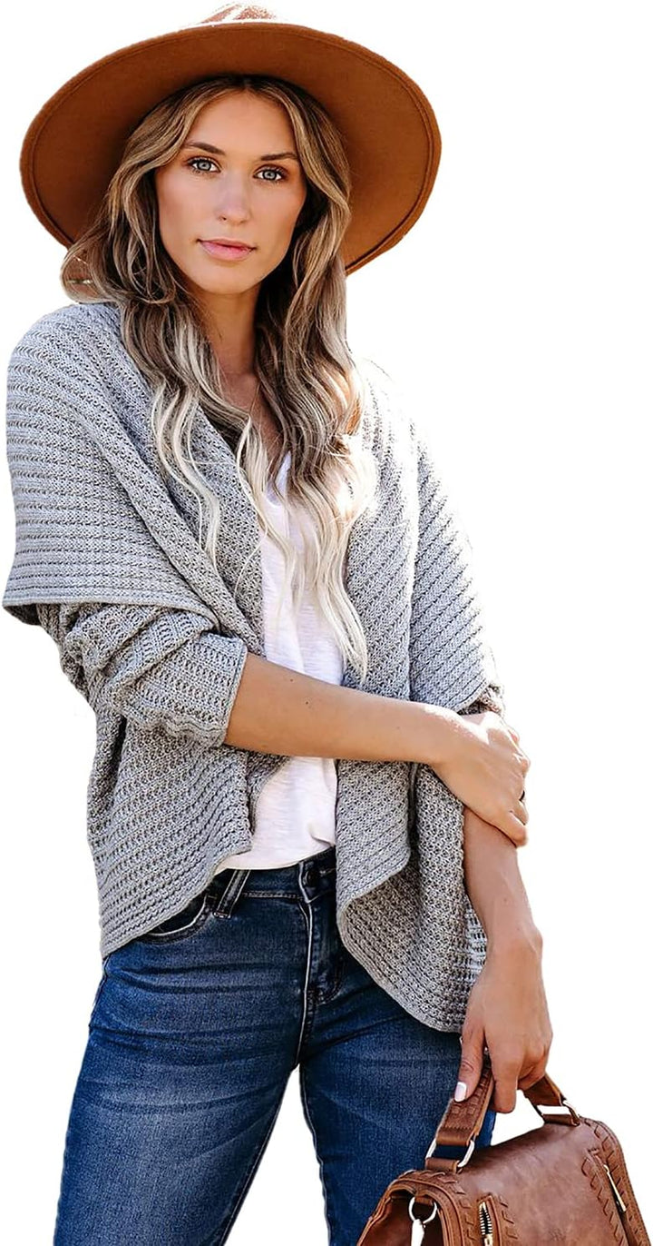 JayscreateEU Strickjacke Damen Grobstrick Strickmantel strickcardigan Lange Damen Herbst Winter Casu
