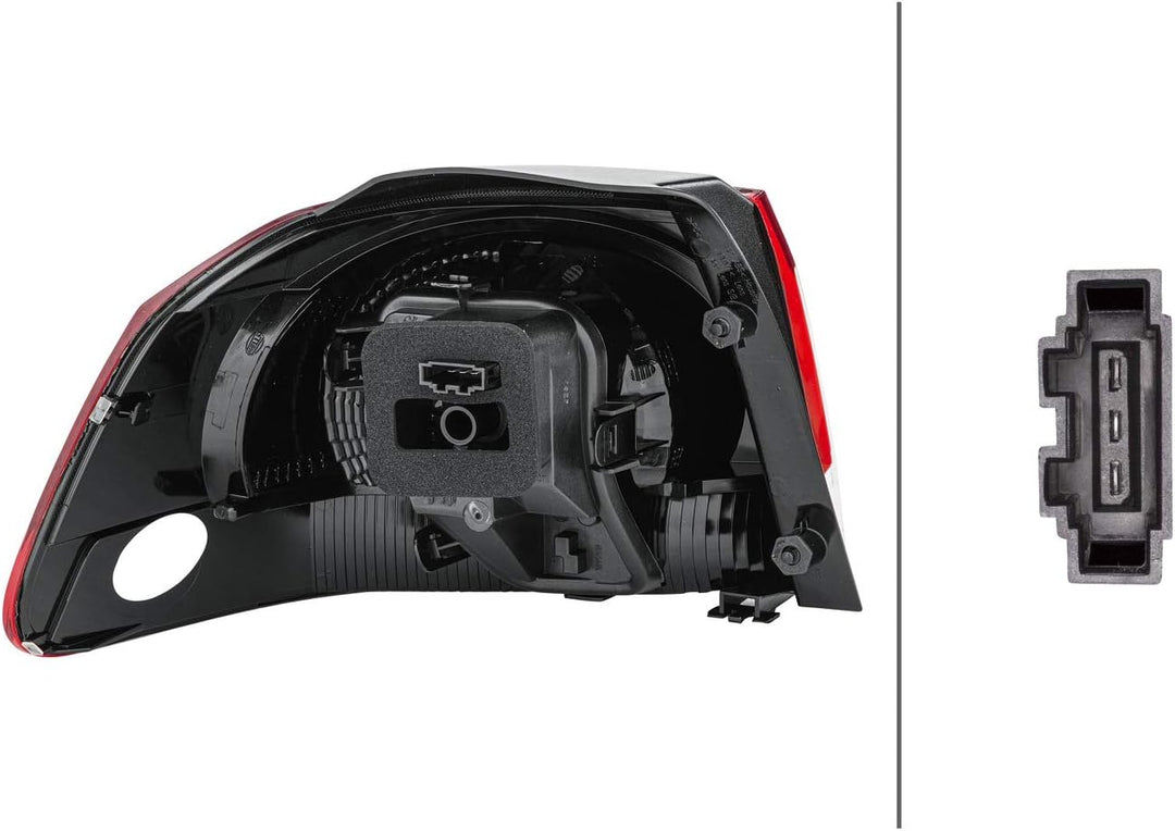 HELLA 2SD 009 922-141 Heckleuchte - Glühlampe - äusserer Teil - rechts - für u.a. VW Golf VI (5K1) -