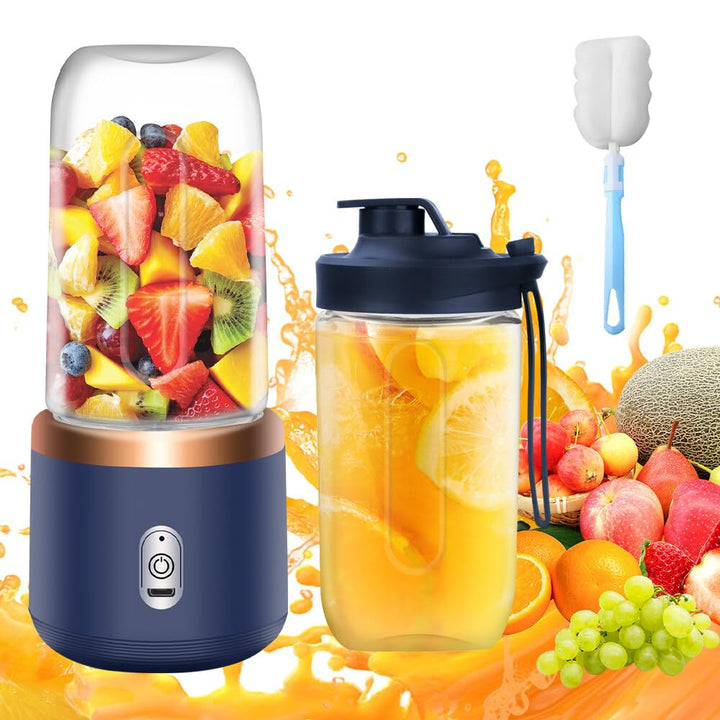 Tragbarer Mixer, TGKYK 400ML Portable Blender mit Tassen, Bürsten und 6 Klingen, USB-Laden Mixer Smo