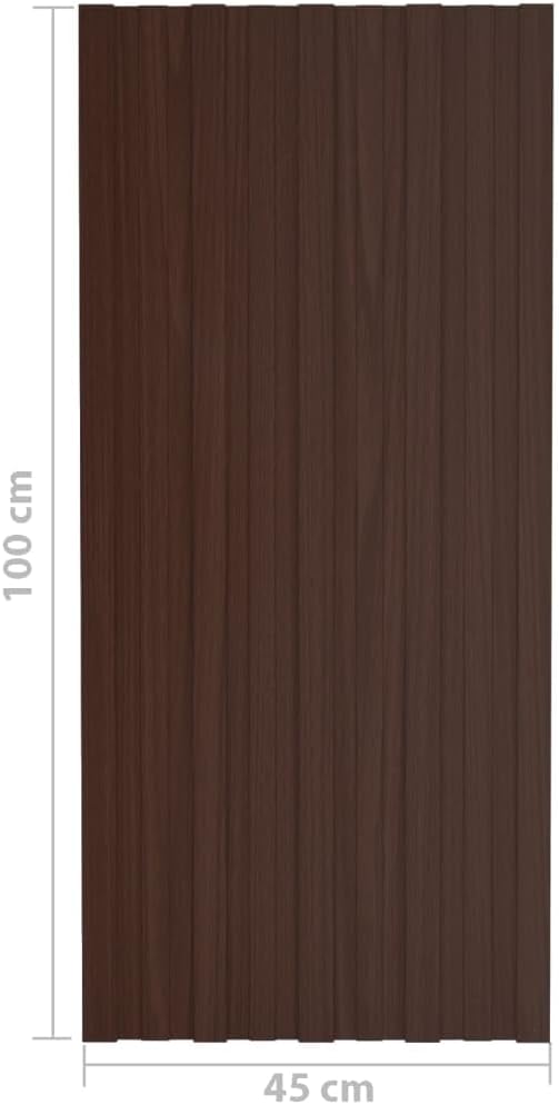 vidaXL 12x Dachpaneele Trapezblech Dachplatten Dachblech Trapezbleche Profilblech Metallblech Stahlb
