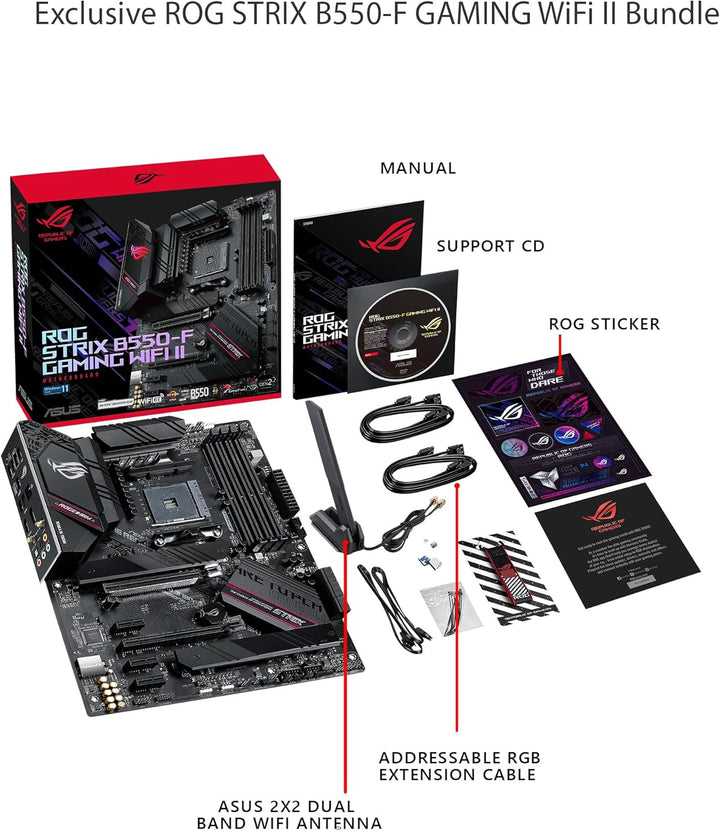ASUS ROG Strix B550-F Gaming WI-FI II Mainboard Sockel AMD AM4 F Gaming WiFi II, F Gaming WiFi II