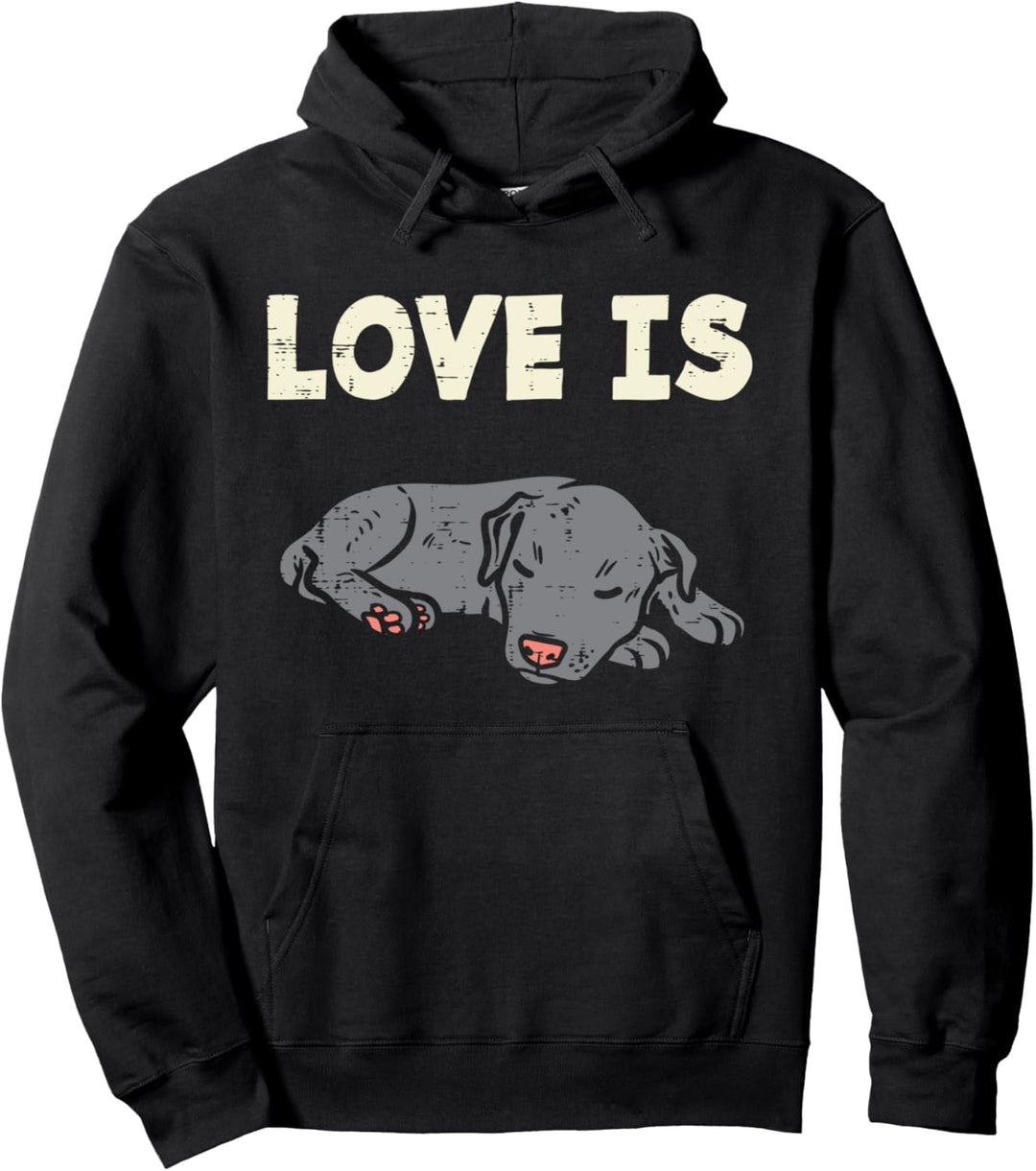Love Is Pitbull Cute Pitties Animal Pet Dog Lover Owner Gift Pullover Hoodie