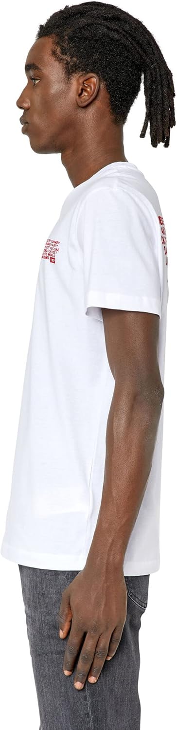 Diesel Herren T-Shirt XS 100-0grai, XS 100-0grai