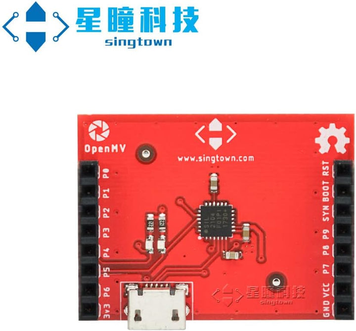 OpenMV Uart Debugging Shield CP2104, SingTown, Uart to USB Module, Apply to OpenMV Cam H7 Plus, Open