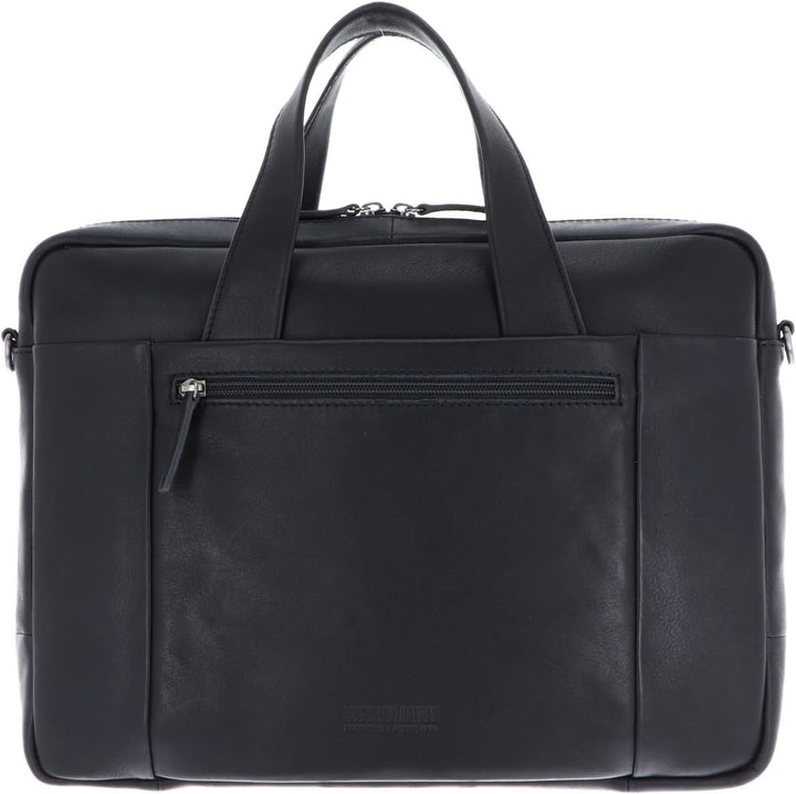 Leonhard Heyden Hamburg - Aktentasche 13" 38 cm Schwarz, Schwarz