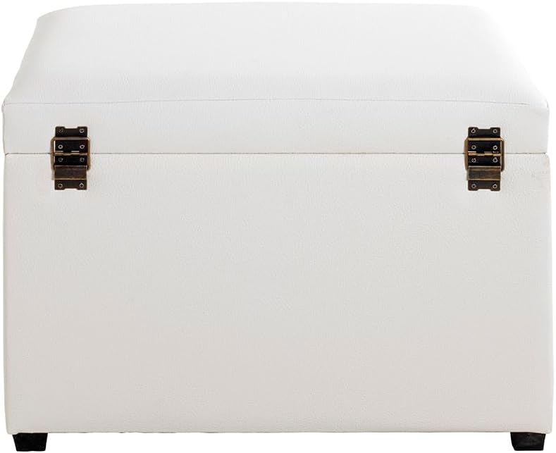 HAKU Möbel Sitztruhe, MDF, weiss, T 39 x B 58 x H 42 cm, Weiss