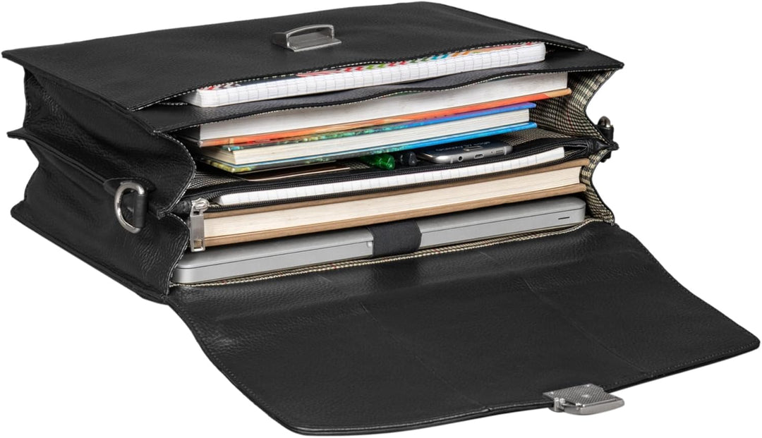 STILORD Lazarus Aktentasche Leder Gross Herren Damen Businesstasche 15,6 Zoll Laptoptasche Umhängeta