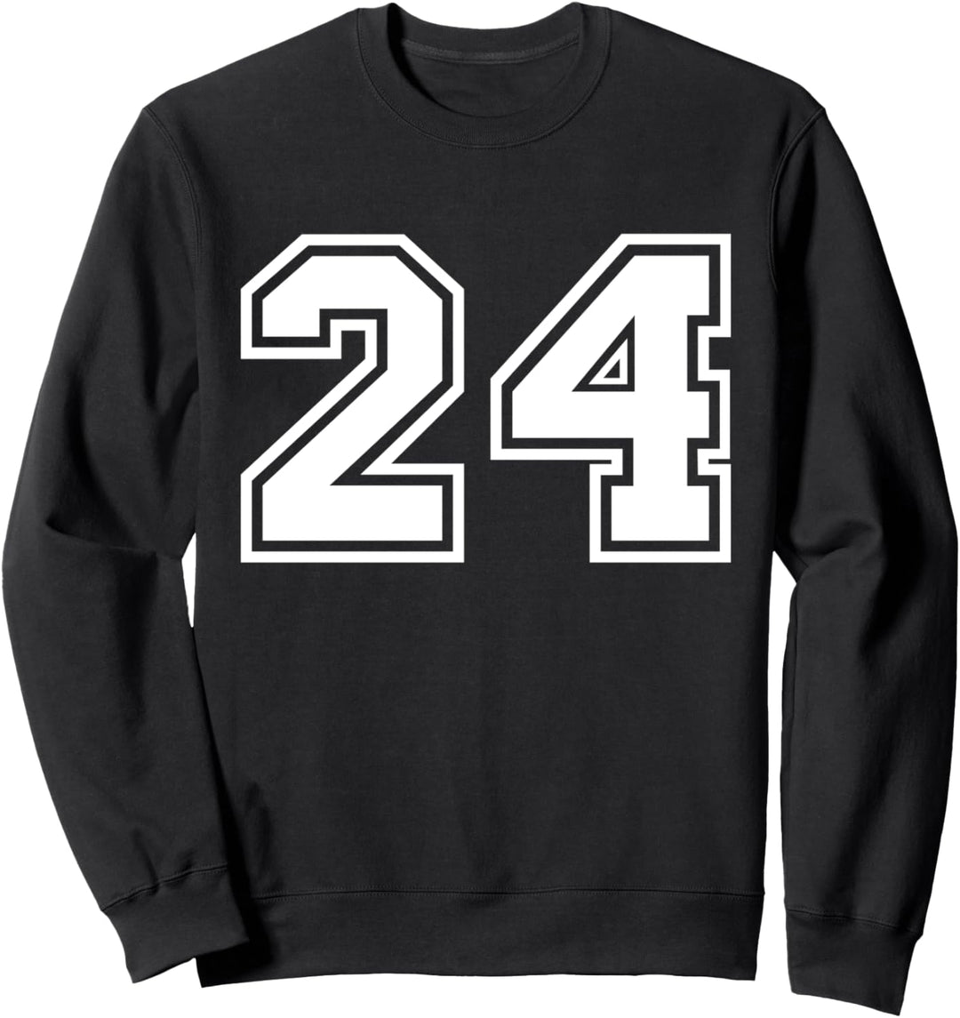 Team Jersey Nummer #24 Sportgeschenk Sweatshirt