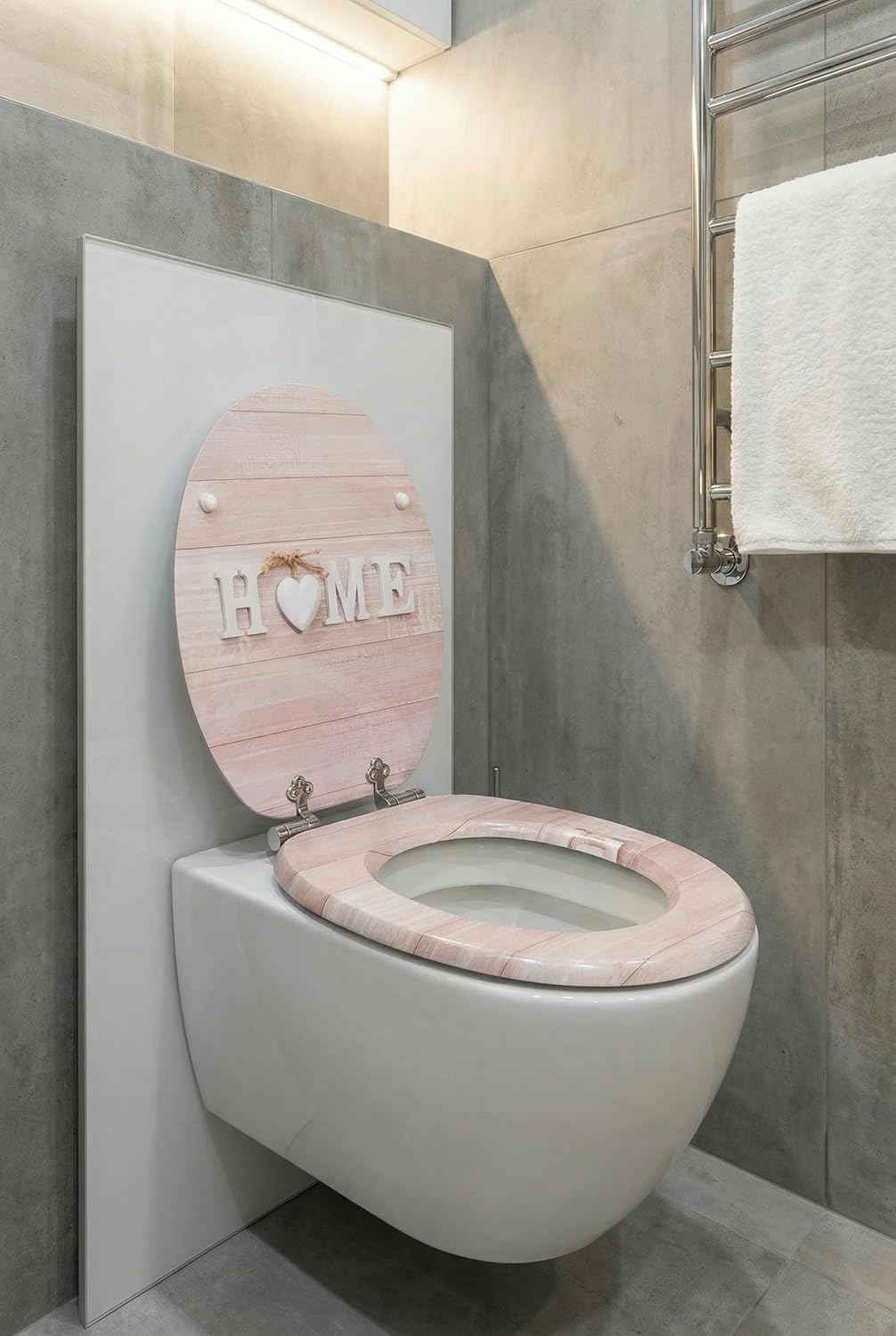 SINOBATH WC-Sitz Mit Absenkautomatik, Hochwertige Und Stabile Antibakterieller Toiletten, MDF Holzke
