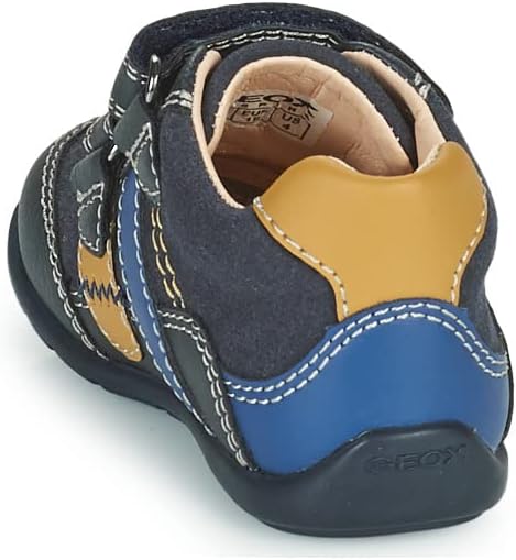 Geox Jungen B Elthan Boy A Erste Schritte, Navy Dk Yellow