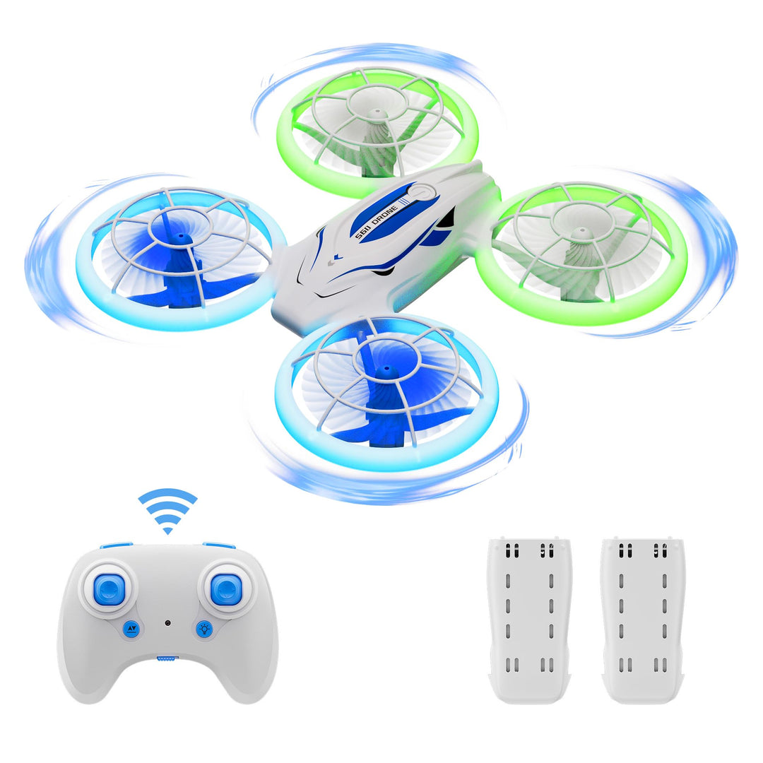 Ridge's Puddle S60 Drohne für Kinder - Mini Drone mit LED Lichter RC Quadcopter Spielzeug ab 6 7 8 9