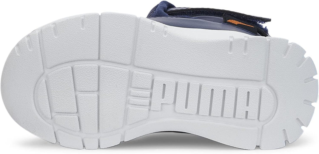 PUMA Unisex Kinder Nieve Boot WTR Ac Ps Sneaker 30 EU Peacoat Vibrant Orange Blue, 30 EU Peacoat Vib