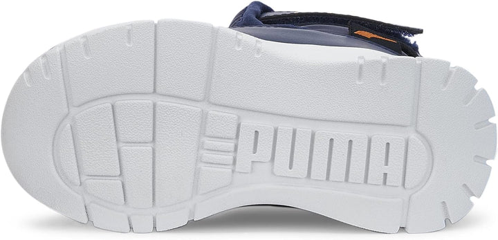 PUMA Unisex Kinder Nieve Boot WTR Ac Ps Sneaker 30 EU Peacoat Vibrant Orange Blue, 30 EU Peacoat Vib