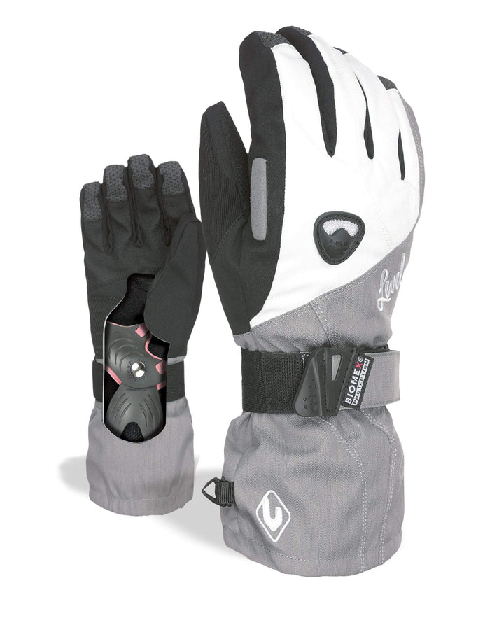Level Damen Butterfly Handschuhe XS Silver, XS Silver