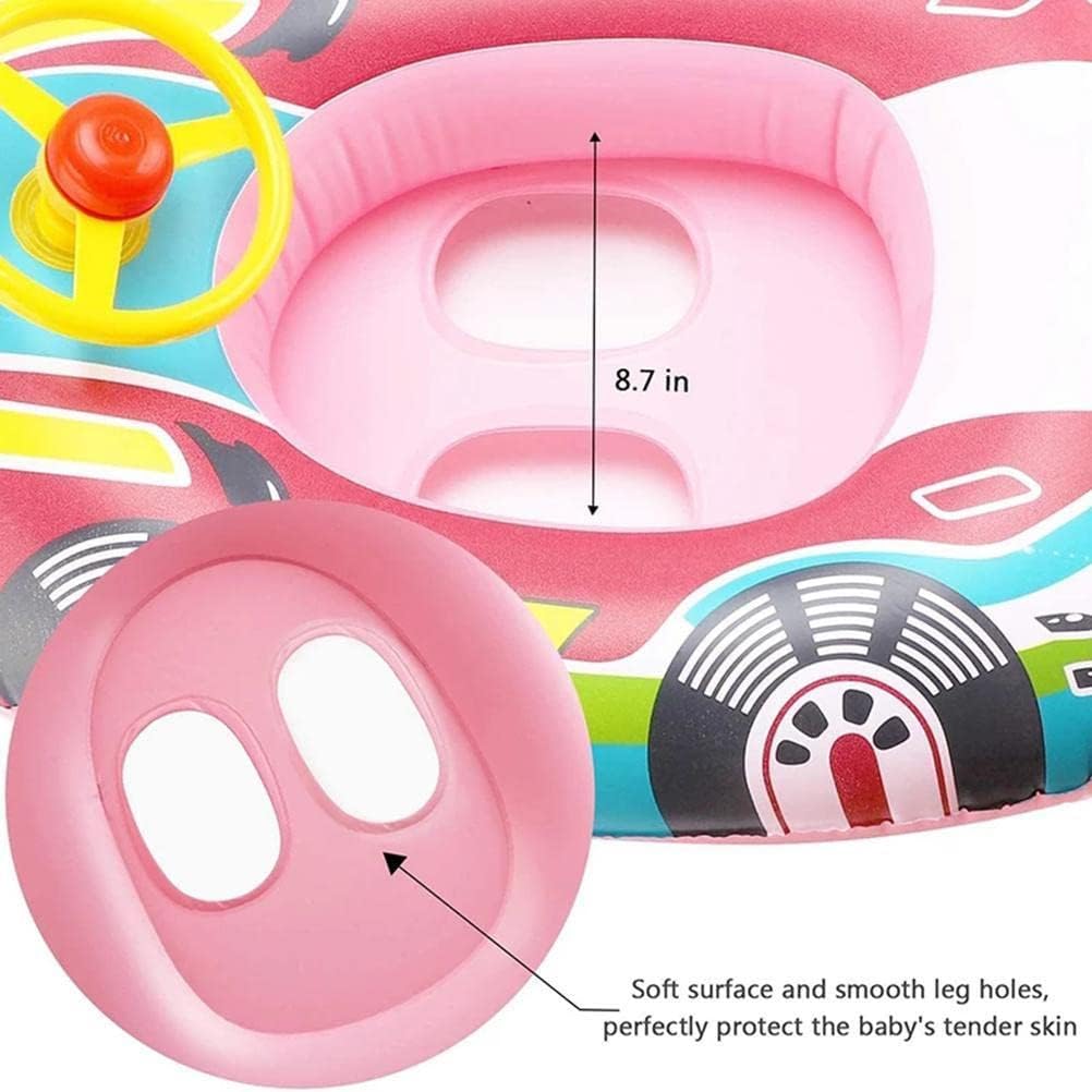 HUSHUI Baby-Schwimmbecken, aufblasbares Schwimmbecken Kleinkinder mit Lenkrad, Sommer-Wasserschwimme