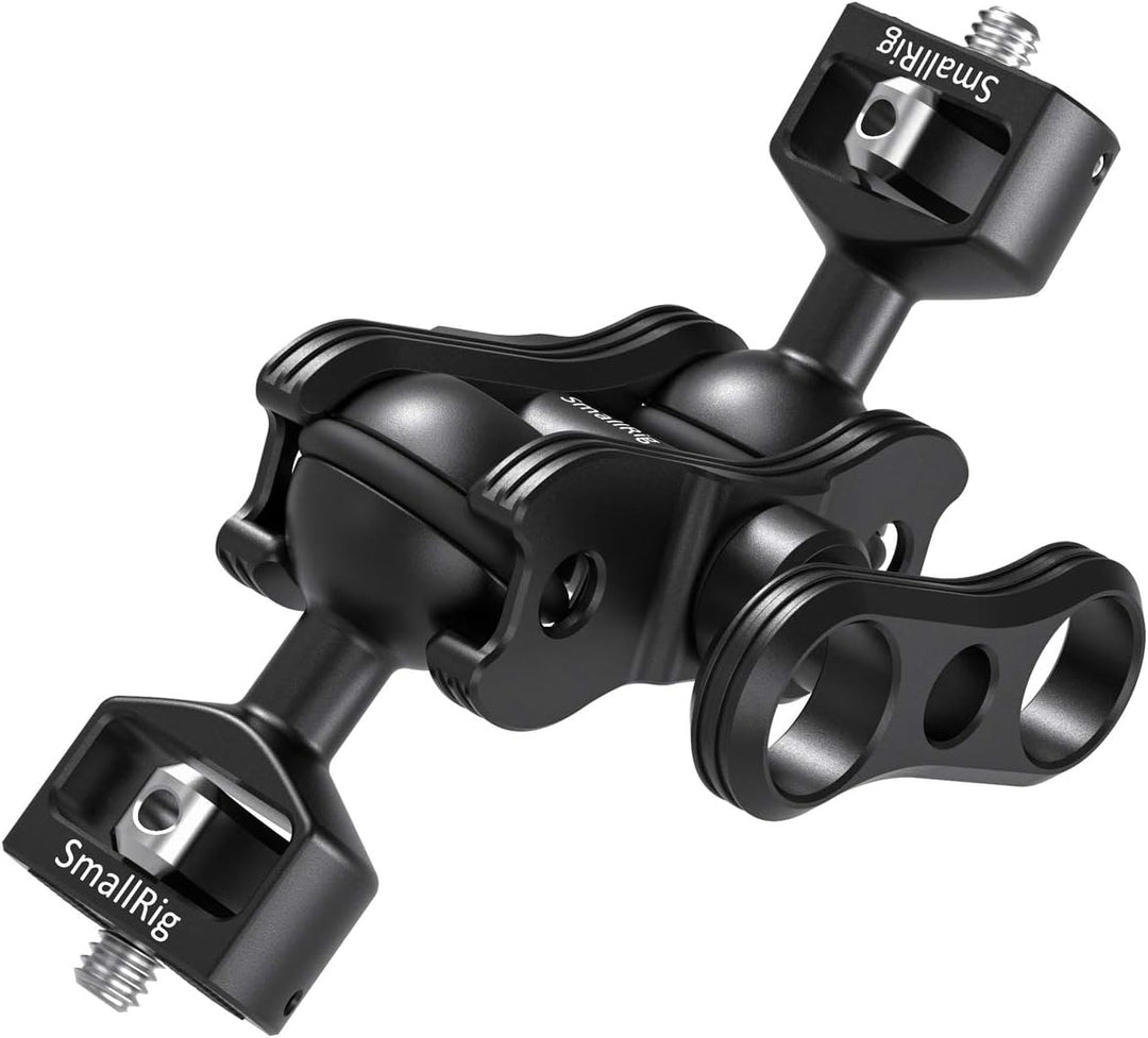 SmallRig Articulating Arm mit doppeltem Kugelkopf von 360° einstellbarem Drehung und mit 1/4 "Schrau