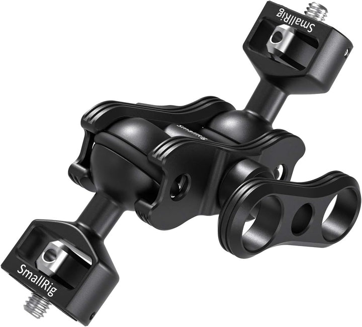 SmallRig Articulating Arm mit doppeltem Kugelkopf von 360° einstellbarem Drehung und mit 1/4 "Schrau