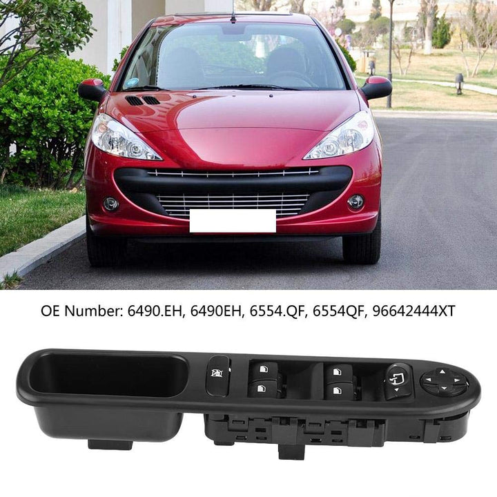 Power Master Fensterschalter Rechts vorne Rechts ABS-Kunststoff Fenster Bedientaste Autozubehör Pass