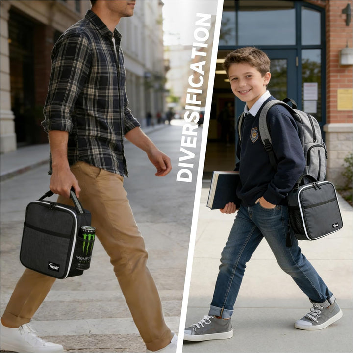 Kato Tirrinia Kühltasche Klein, Isolierte 4.5L(9 Dosen) Lunchtasche für Unterwegs Arbeit Schule, Tra