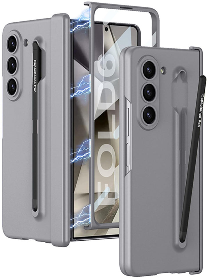 NINKI S Pen Case für Samsung Galaxy Z Fold 6 handyhülle mit Slim S Pen Halter Magnetic Scharnier,4 i