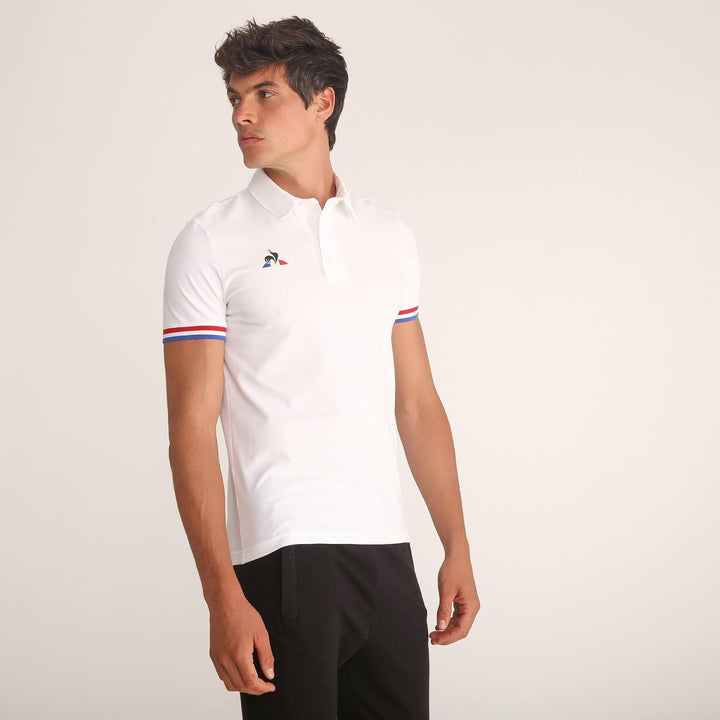 Le Coq Sportif Herren Polo Ss Presentation Tri N°1 M 4XL New Optical White, 4XL New Optical White