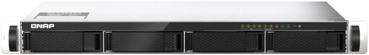 Qnap TS-435XeU-4G Rackmount-NAS mit 4 Einschüben 2,5GbE/10GbE-Konnektivität, M.2 NVMe SSD-Caching Bu