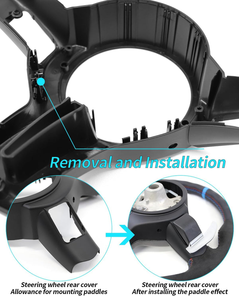 Hintere Abdeckung Zubehör für BMW M3 M6 Lenkrad. Für BMW F30 F10 F20 F48 F25 F32 Lenkrad hinten Gehä