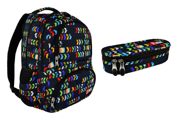 St.Right ArroWS Set Rucksack mit Kühltasche + Federmäppchen für die Grundschule, mittelgross