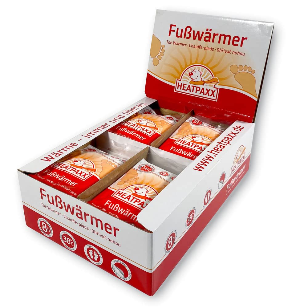 HeatPaxx Fusswärmer | 5, 10, 15, 30 und 40 Paar | EXTRA WARM | Hauchdünne Zehenwärmer, Wärmepads | f