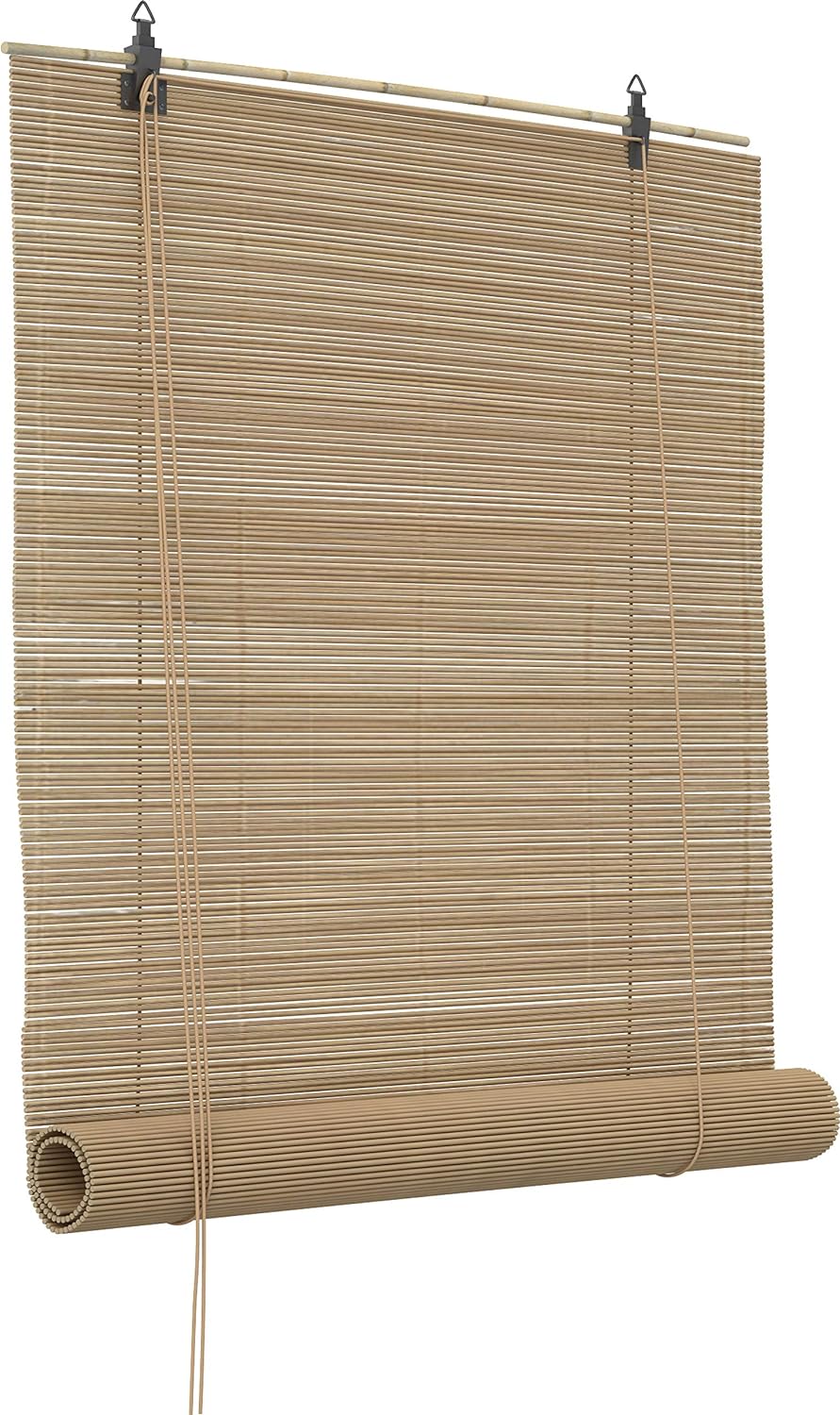 Bambusrollo Bambus Raffrollo Natur Breite 60-160 cm Länge 160 cm Seitenzug Fenster Tür Rollos Holzro