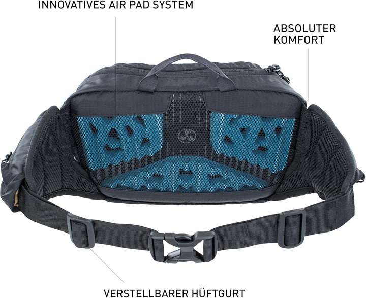 EVOC HIP Pack 3 und HIP Pack PRO 3 Hüfttasche Bauchtasche für Bike-Touren & Trails (3L Fassungsvermö