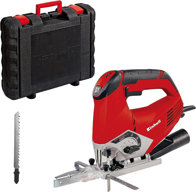 Einhell Stichsäge TE-JS 100 (750 W, max. 100 mm, 45° Schrägschnitt, Hubzahlregelung, 4-Stufen Pendel