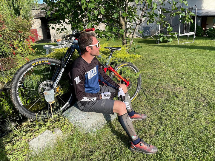 TLA Stop Shot Enduro MTB Schienbeinschoner - MTB Schienbeinschoner Protektoren SAS-Tec CE Zertifizie