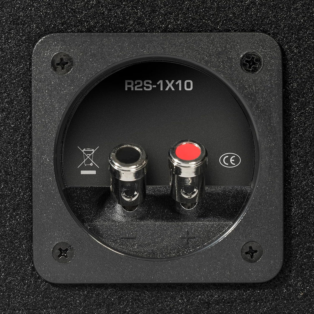 Rockford Fosgate Prime R2S Single-Bassreflexbox, 25,4 cm (10 Zoll) mit Subwoofer-Gehäuse Standardset