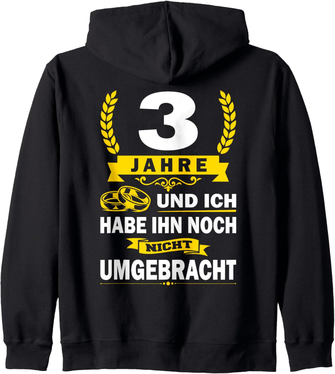 3 Jahre Ehe Lederhochzeit Hochzeitstag Ehefrau Partnerlook Kapuzenjacke