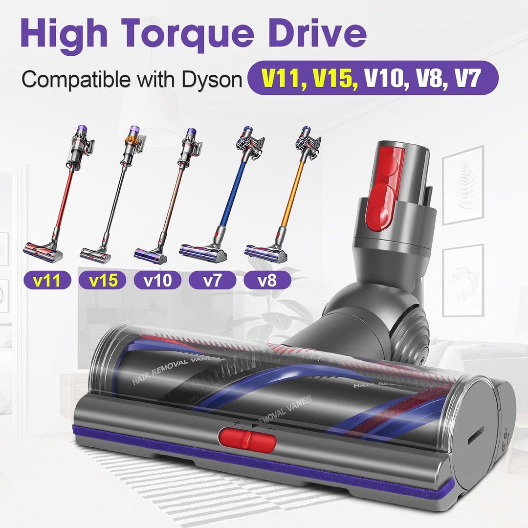 Torque Drive Bodendüse für Dyson V11 V15 V10 V8 V7 Bürste Anti-Tangle Einstellbare Saugkraft Elektri