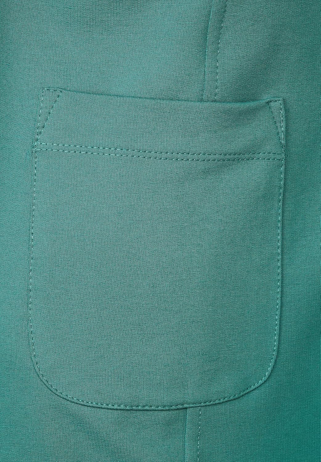 Street One Damen Basic Blazer mit Raffungen 36 Lagoon Green, 36 Lagoon Green