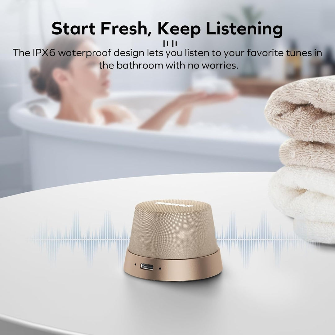 MOMAX Magnetisch Tragbarer Wireless Lautsprecher Speaker, IPX6 Wasserdicht Mini Musikbox,Verbesserte