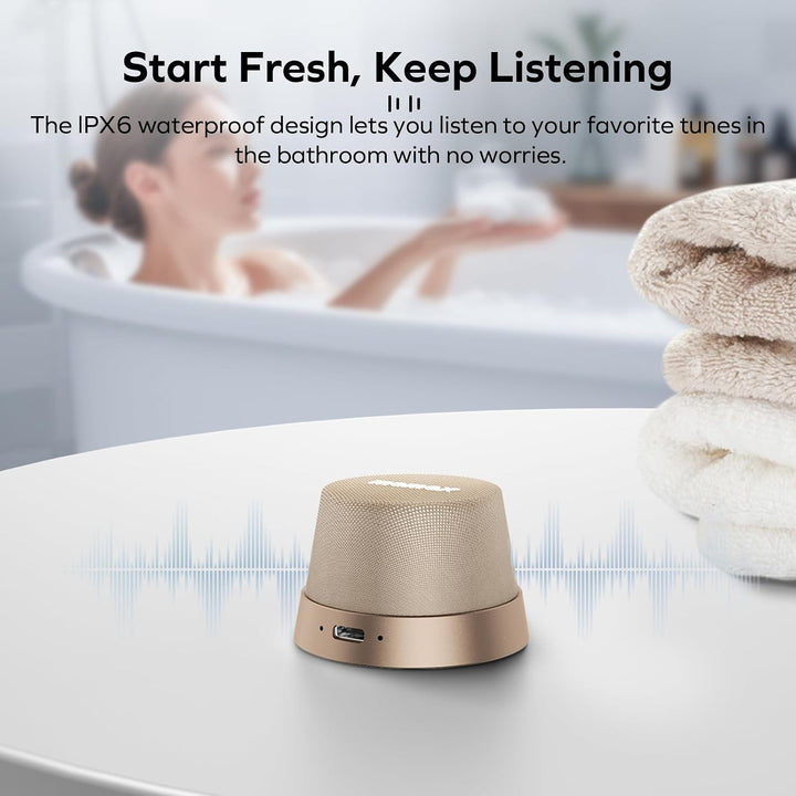 MOMAX Magnetisch Tragbarer Wireless Lautsprecher Speaker, IPX6 Wasserdicht Mini Musikbox,Verbesserte