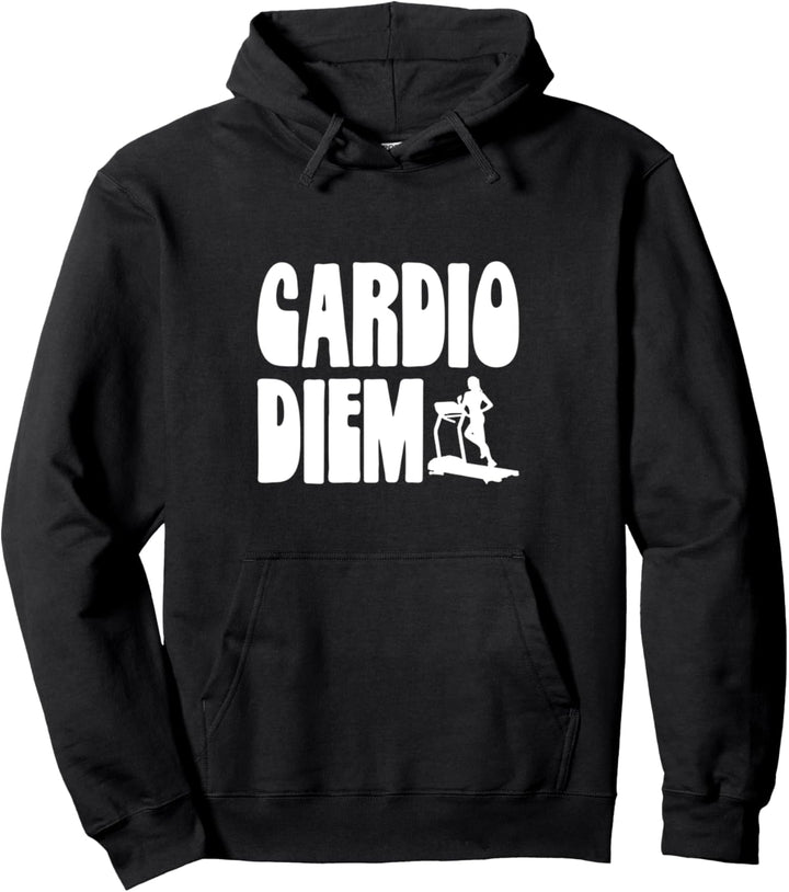 Cardio Diem! Funny Seize the Cardio Workout Day Fitness Pullover Hoodie