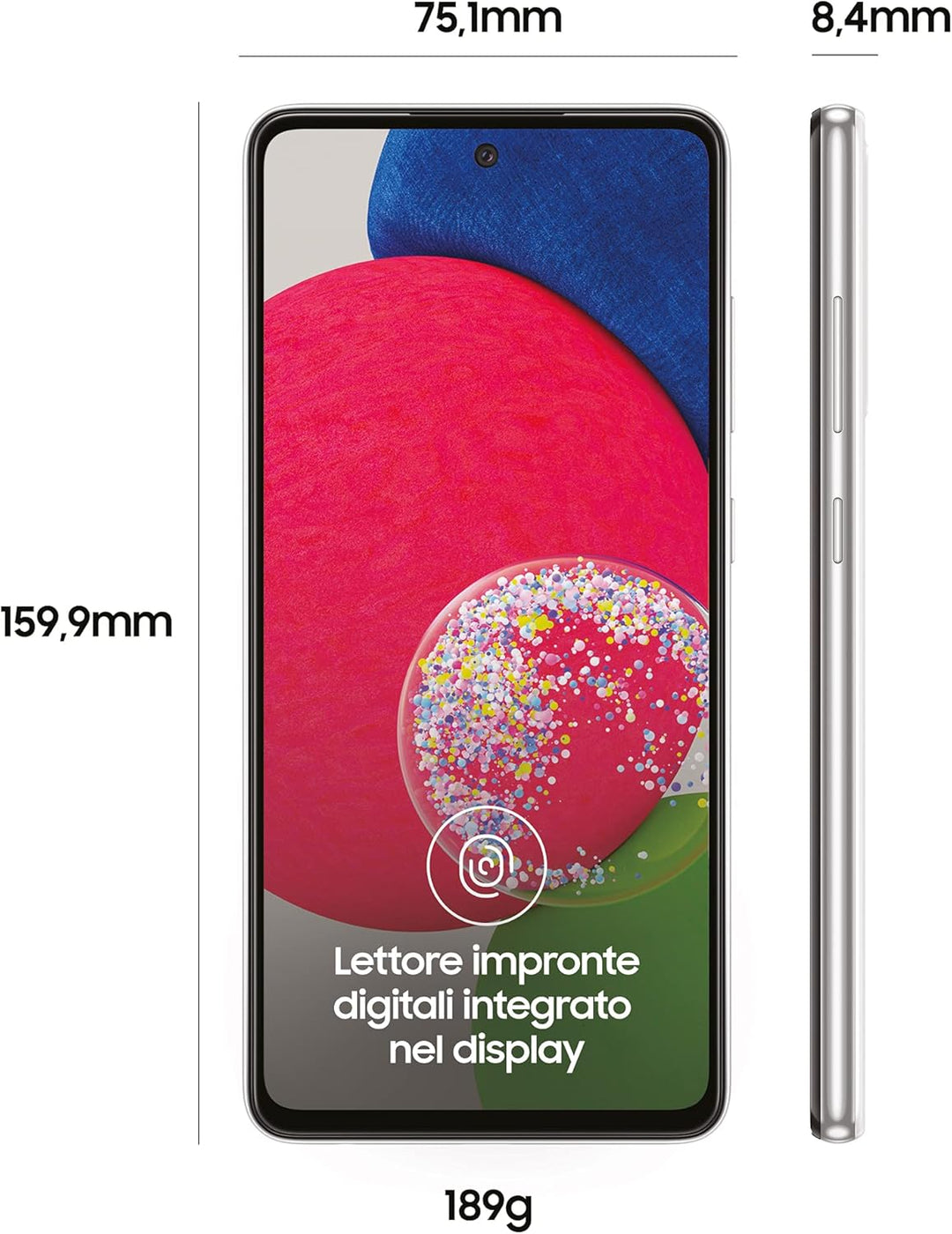 Samsung Galaxy A52s 5G Smartphone Dual-SIM Android Handy 6GB RAM 128GB Speicher Awesome White UK Ver
