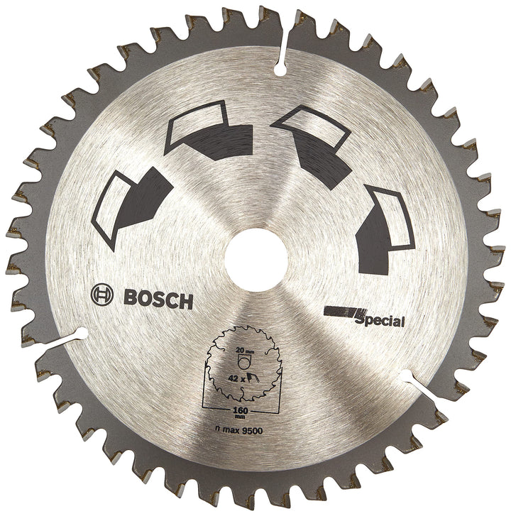 Bosch Accessories Bosch DIY Kreissägeblatt Special für verschiedene Materialien (Ø 160 mm, 42 Zähne)