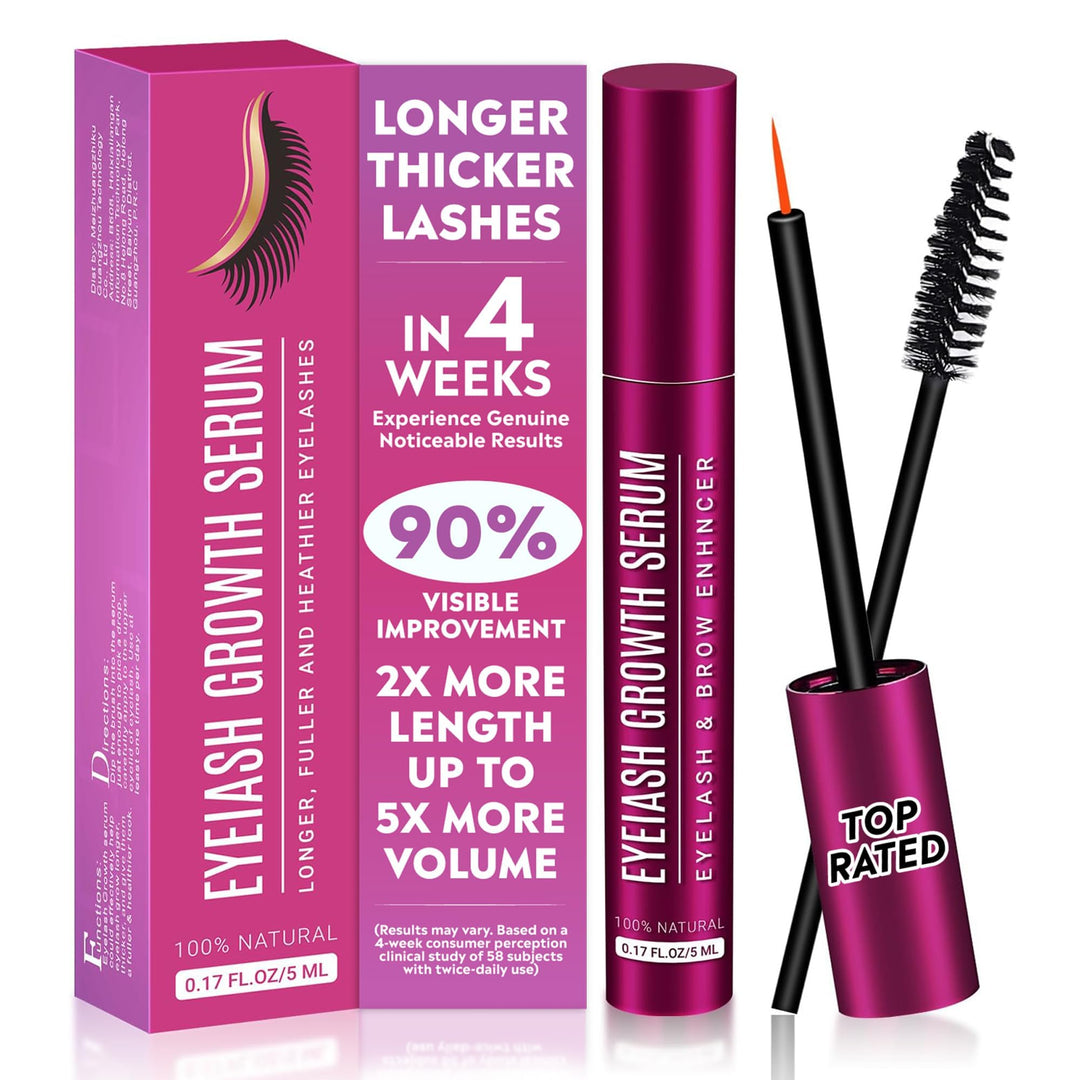 Wimpernserum Ohne Hormone, Wimpernwachstumsserum Hormonfrei - Natürliches Lash Serum für Längere &amp; K