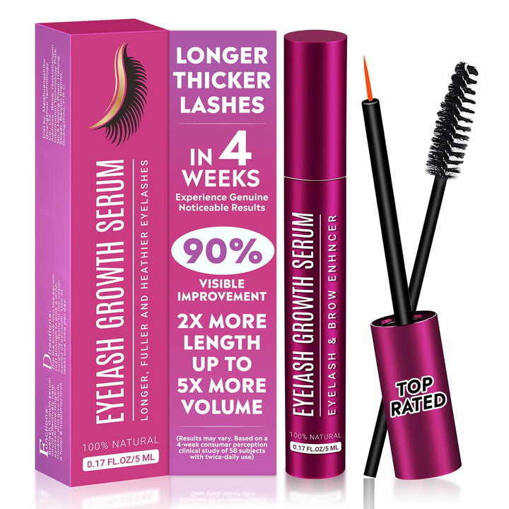 Wimpernserum Ohne Hormone, Wimpernwachstumsserum Hormonfrei - Natürliches Lash Serum für Längere &amp; K