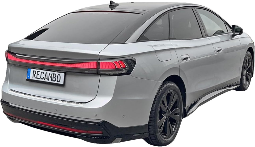 RECAMBO Ladekantenschutz Edelstahl kompatibel für VW ID.7 Limousine | BJ ab 2023 - Hochglanz poliert